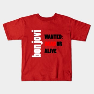 Bon Jovi Wanted Dead Or Alive 3 Kids T-Shirt